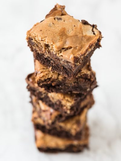 Triple Layer Dulce de Leche Brownie Cookie Bars thumbnail