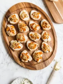 Butternut Squash Goat Cheese Crostini | Thanksgiving recipes, Thanksgiving appetizer, entertaining ideas, party tips and more from @cydconverse