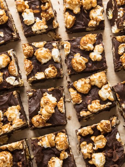 Dark Chocolate Caramel Corn Fudge thumbnail