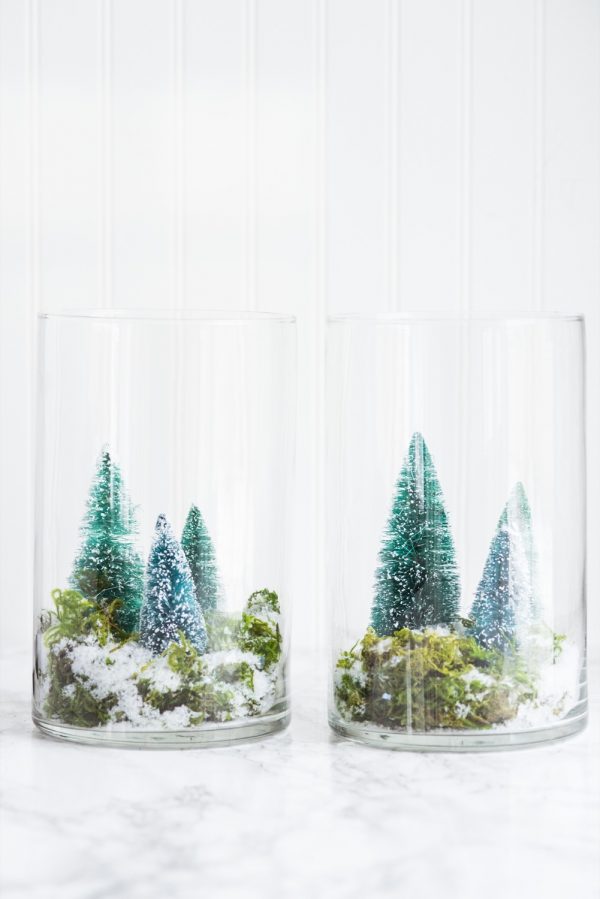 DIY Terrarium Winter Scene | Christmas DIY ideas, homemade Christmas decorations and more from @cydconverse