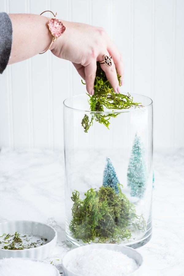 DIY Terrarium Winter Scene | Christmas DIY ideas, homemade Christmas decorations and more from @cydconverse