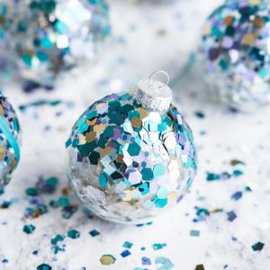 DIY Glitter Confetti Ornaments thumbnail