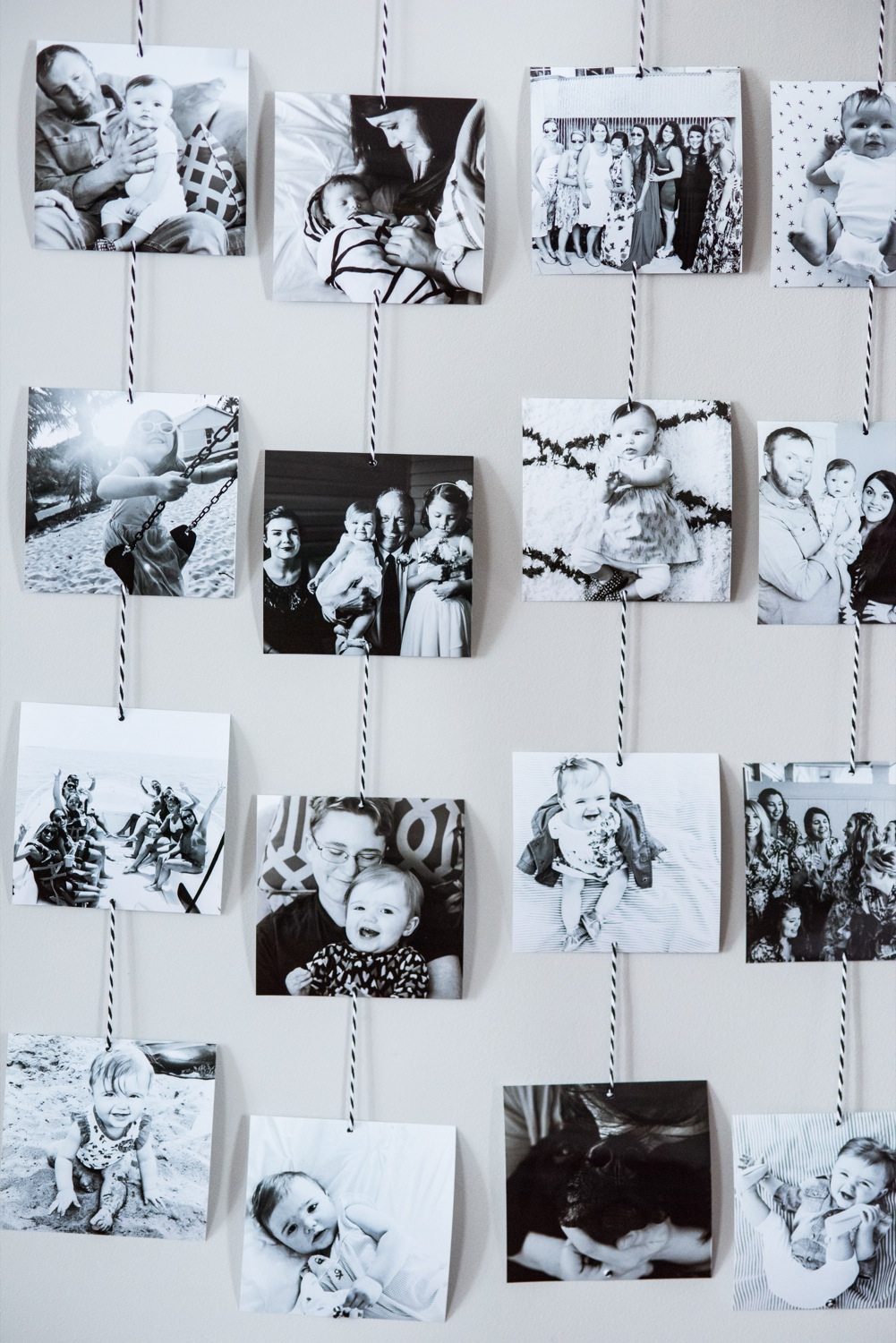 Wall hanging shop with photos