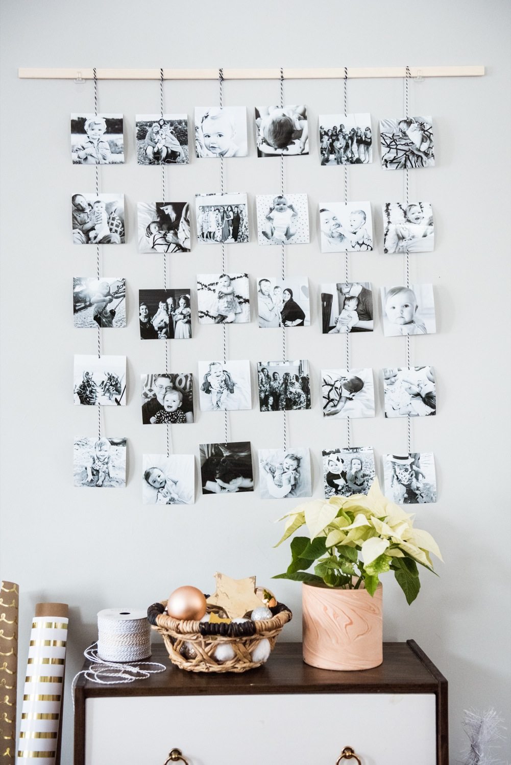 DIY Family Photo Wall Hanging The Sweetest Occasion