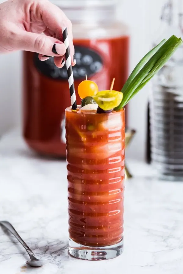 How to Make an Epic New Year's Day Bloody Mary Bar | Entertaining tips, party ideas, party recipes and more from @cydconverse