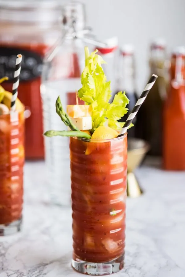 How to Make an Epic New Year's Day Bloody Mary Bar | Entertaining tips, party ideas, party recipes and more from @cydconverse