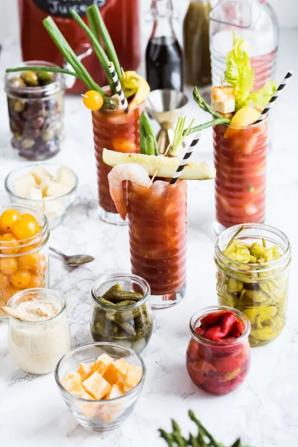 How to Make an Epic New Year's Day Bloody Mary Bar | Entertaining tips, party ideas, party recipes and more from @cydconverse