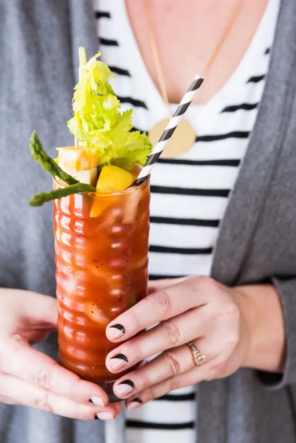 How to Make an Epic New Year's Day Bloody Mary Bar | Entertaining tips, party ideas, party recipes and more from @cydconverse