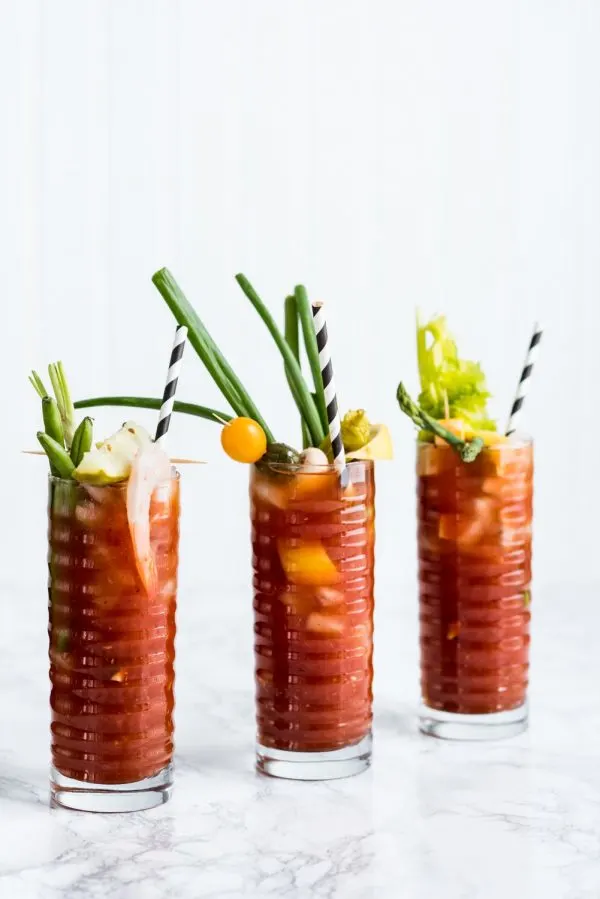 How to Make an Epic New Year's Day Bloody Mary Bar | Entertaining tips, party ideas, party recipes and more from @cydconverse