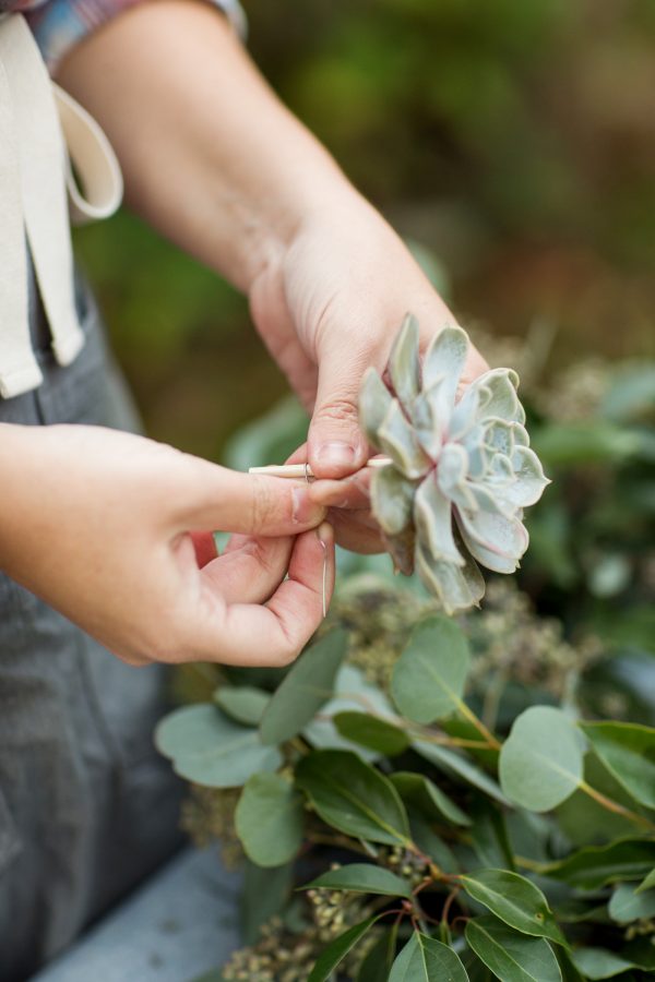 DIY Eucalyptus + Pine Wreath | Homemade Christmas wreath, Christmas DIY ideas and more from @cydconverse