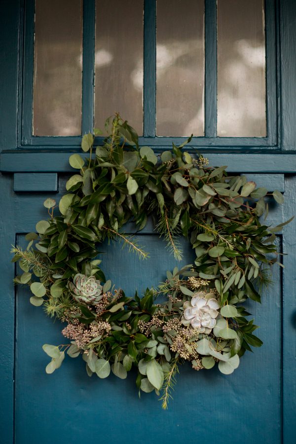 DIY Eucalyptus + Pine Wreath | Homemade Christmas wreath, Christmas DIY ideas and more from @cydconverse