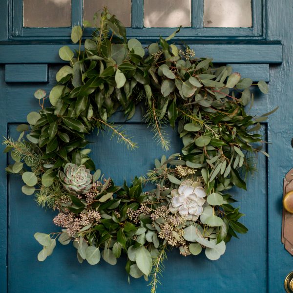 DIY Eucalyptus + Pine Wreath | Homemade Christmas wreath, Christmas DIY ideas and more from @cydconverse