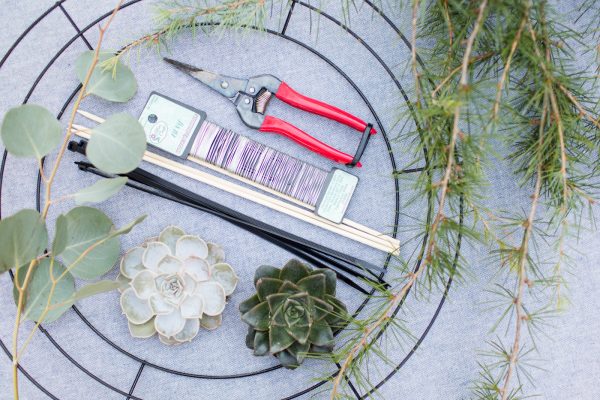 DIY Eucalyptus + Pine Wreath | Homemade Christmas wreath, Christmas DIY ideas and more from @cydconverse