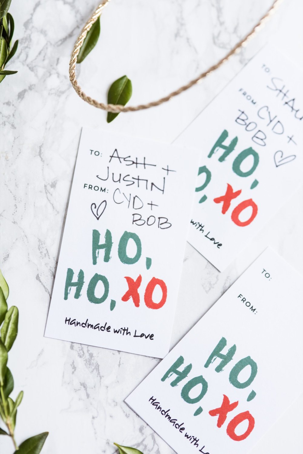 HOHOXO Printable Christmas Gift Tags - The Sweetest Occasion