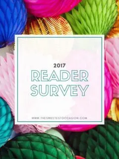 The Sweetest Occasion Reader Survey 2017 | Party ideas, entertaining tips, recipes, party appetizers, cocktail recipes and more from @cydconverse