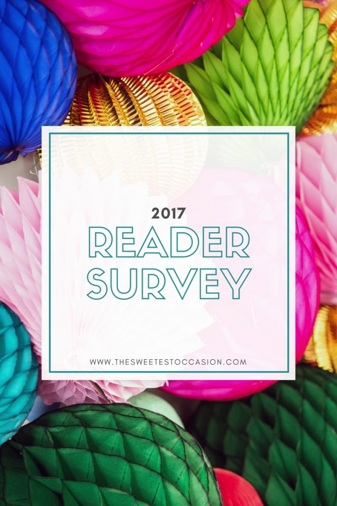 The Sweetest Occasion Reader Survey 2017 | Party ideas, entertaining tips, recipes, party appetizers, cocktail recipes and more from @cydconverse