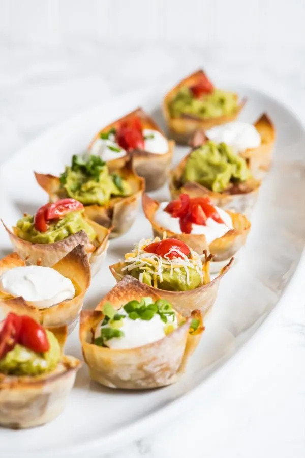 Crunchy Veggie Taco Cups | Super Bowl recipes, party appetizers, entertaining ideas and more from @cydconverse