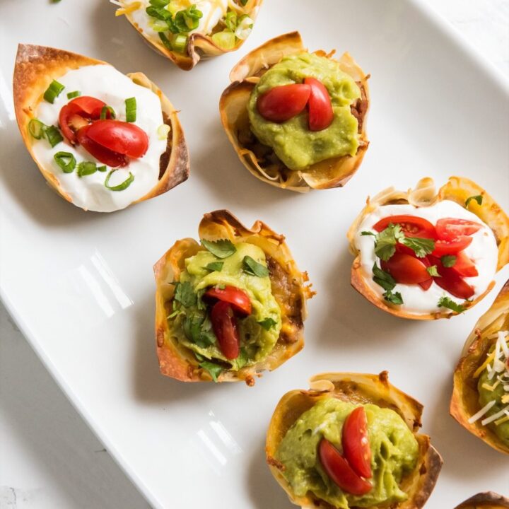 Crunchy Veggie Taco Cups | Super Bowl recipes, party appetizers, entertaining ideas and more from @cydconverse