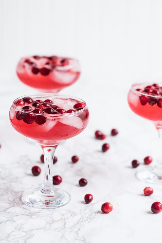 Gingerberry Sparkler | Winter cocktails, champagne cocktails, entertaining ideas, party ideas and more from @cydconverse