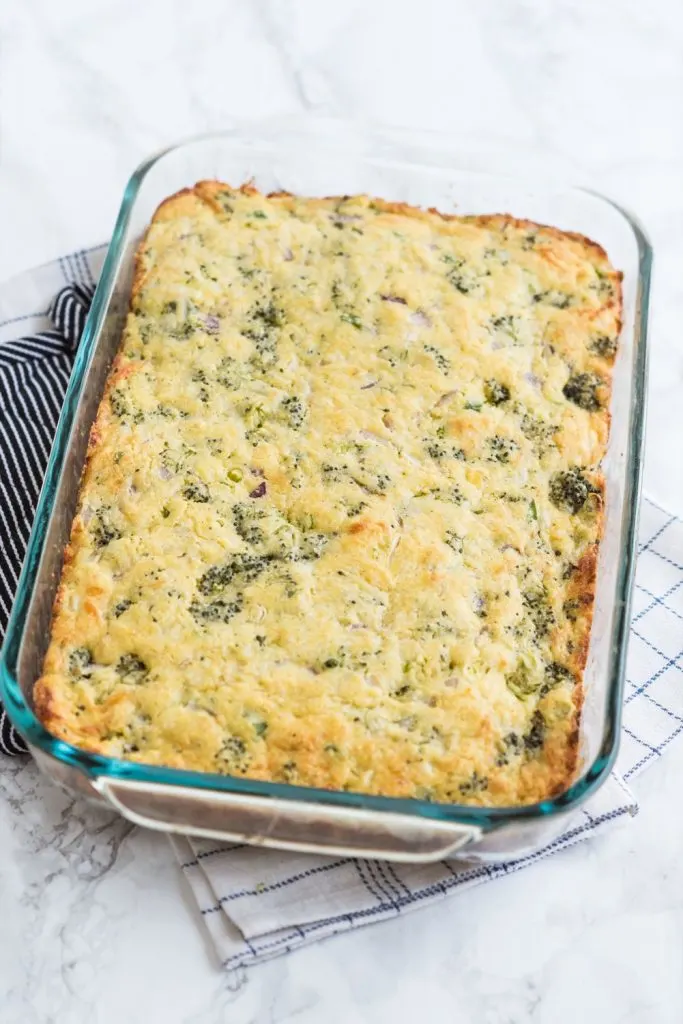 Cheesy Broccoli Cornbread with Jiffy Mix