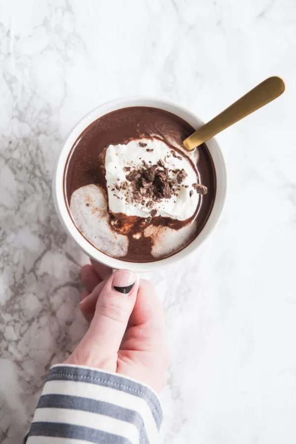 French Hot Chocolate Recipe | Recipes, entertaining tips, party ideas and more from @cydconverse