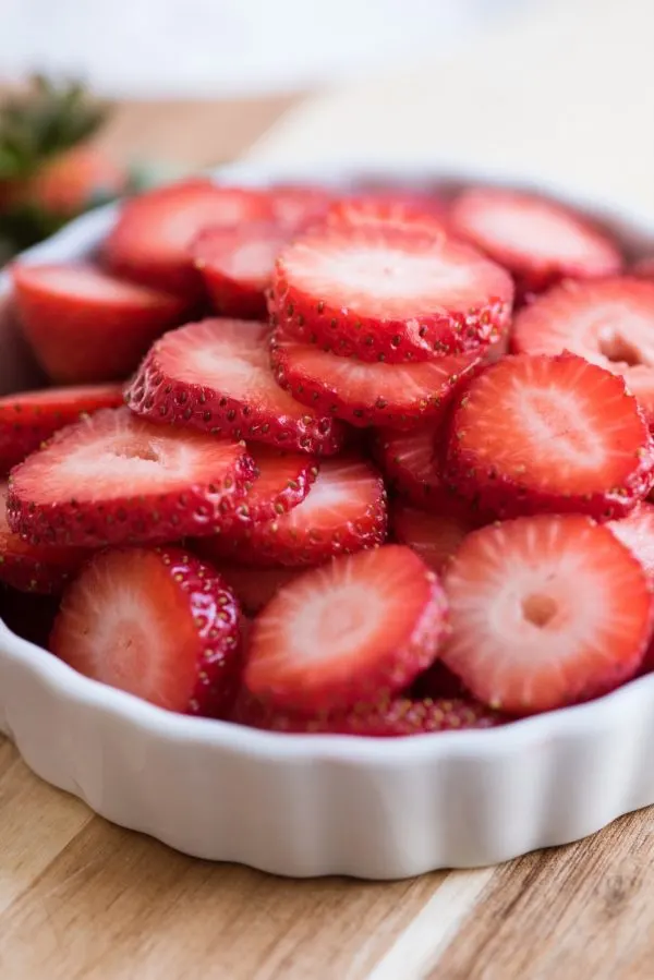 Strawberry Poke Cake with Berries + Cream | Birthday cake recipes, poke cake recipes, party appetizers, entertaining tips, birthday party ideas and more from @cydconverse