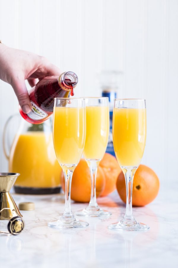 Tequila Sunrise Mimosa Recipe | Mimosa recipes, brunch recipes, Easter recipes, entertaining tips, party ideas and more from @cydconverse