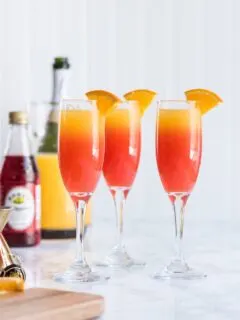 Tequila Sunrise Mimosa Recipe | Mimosa recipes, brunch recipes, Easter recipes, entertaining tips, party ideas and more from @cydconverse