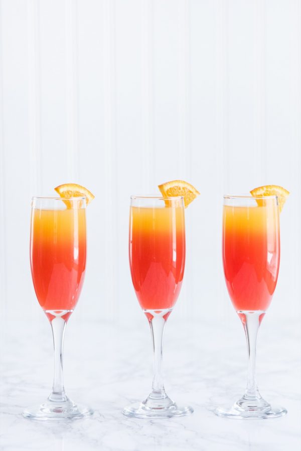 Tequila Sunrise Mimosa Recipe | Mimosa recipes, brunch recipes, Easter recipes, entertaining tips, party ideas and more from @cydconverse