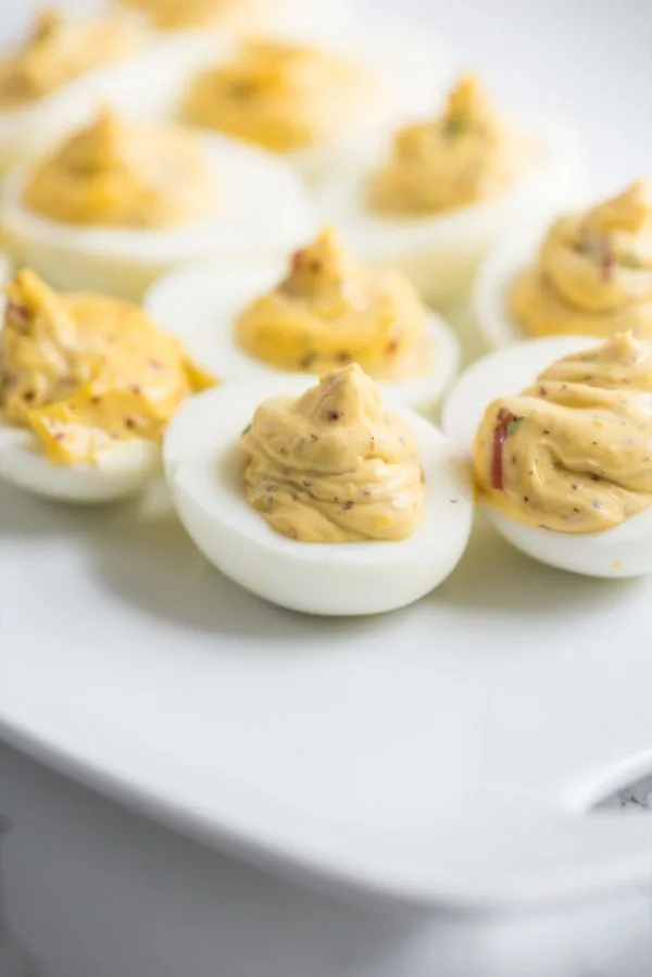 Best Deviled Eggs Recipe | Easter recipes, party appetizers, entertaining tips and party ideas from @cydconverse