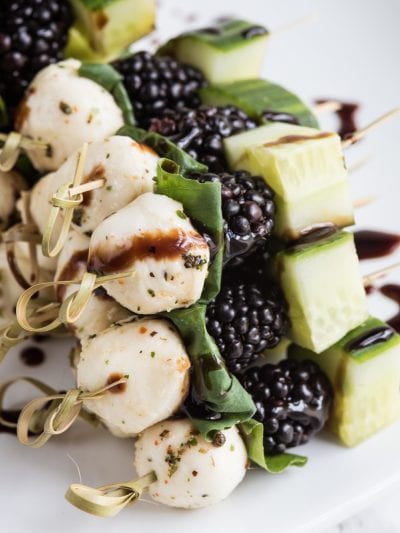 Blackberry Cucumber Caprese Skewers thumbnail