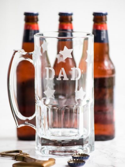 DIY Etched Beer Mugs for Dad thumbnail