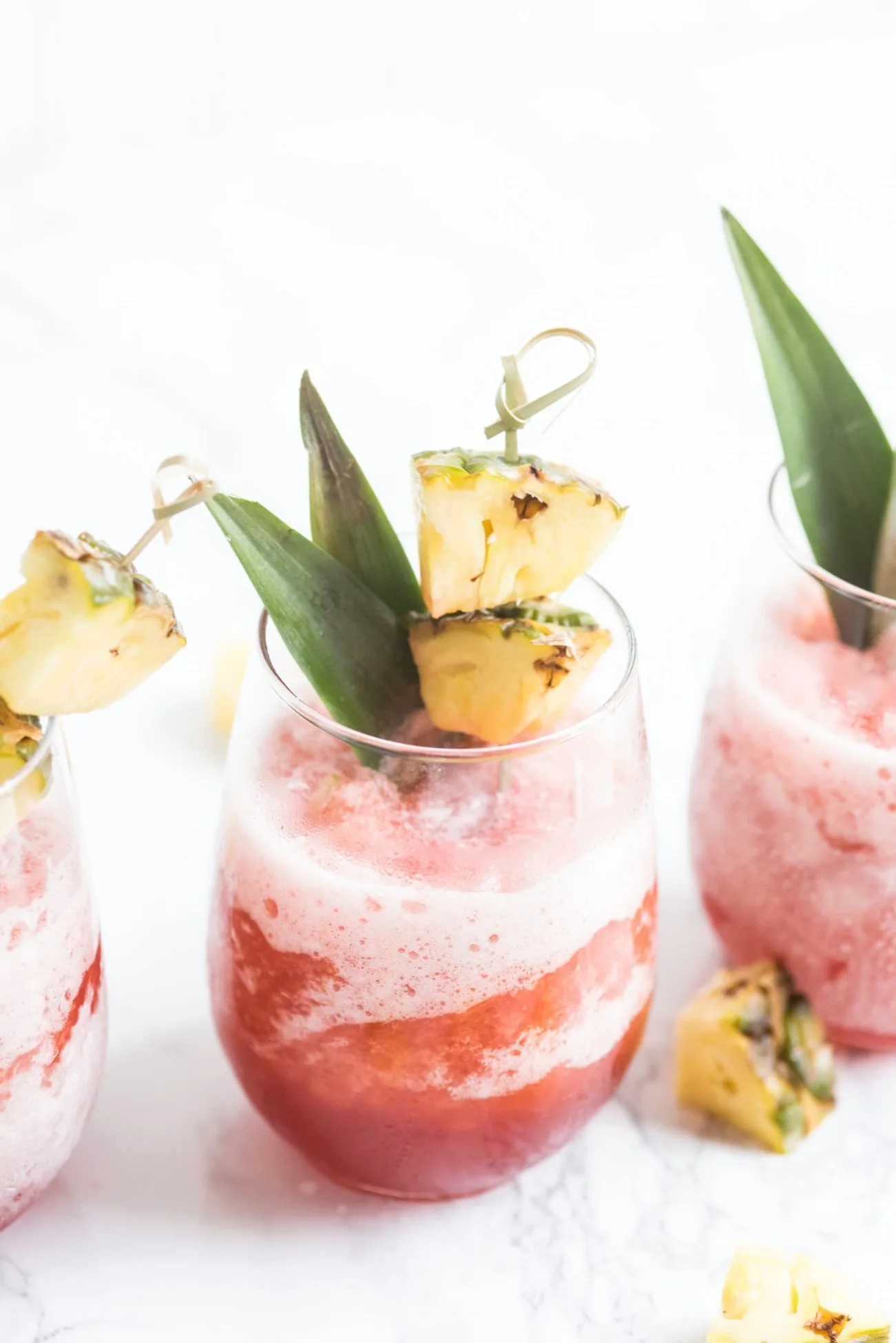 Coconut Pineapple Rum Slush - The Sweetest Occasion