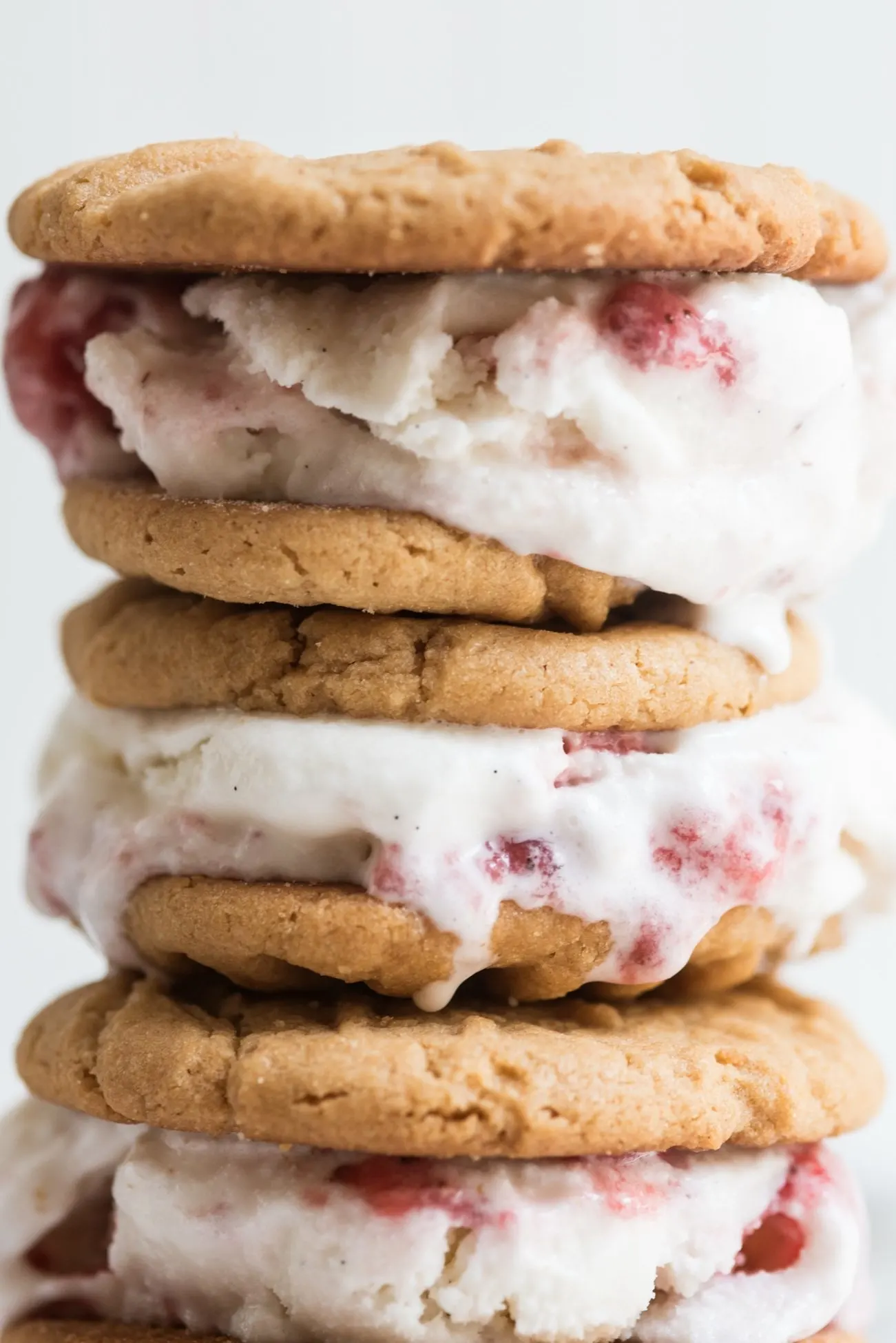 Peanut Butter + Jelly Ice Cream Sandwiches | Summer desserts, homemade ice cream sandwiches, entertaining tips, party ideas and more from @cydconverse