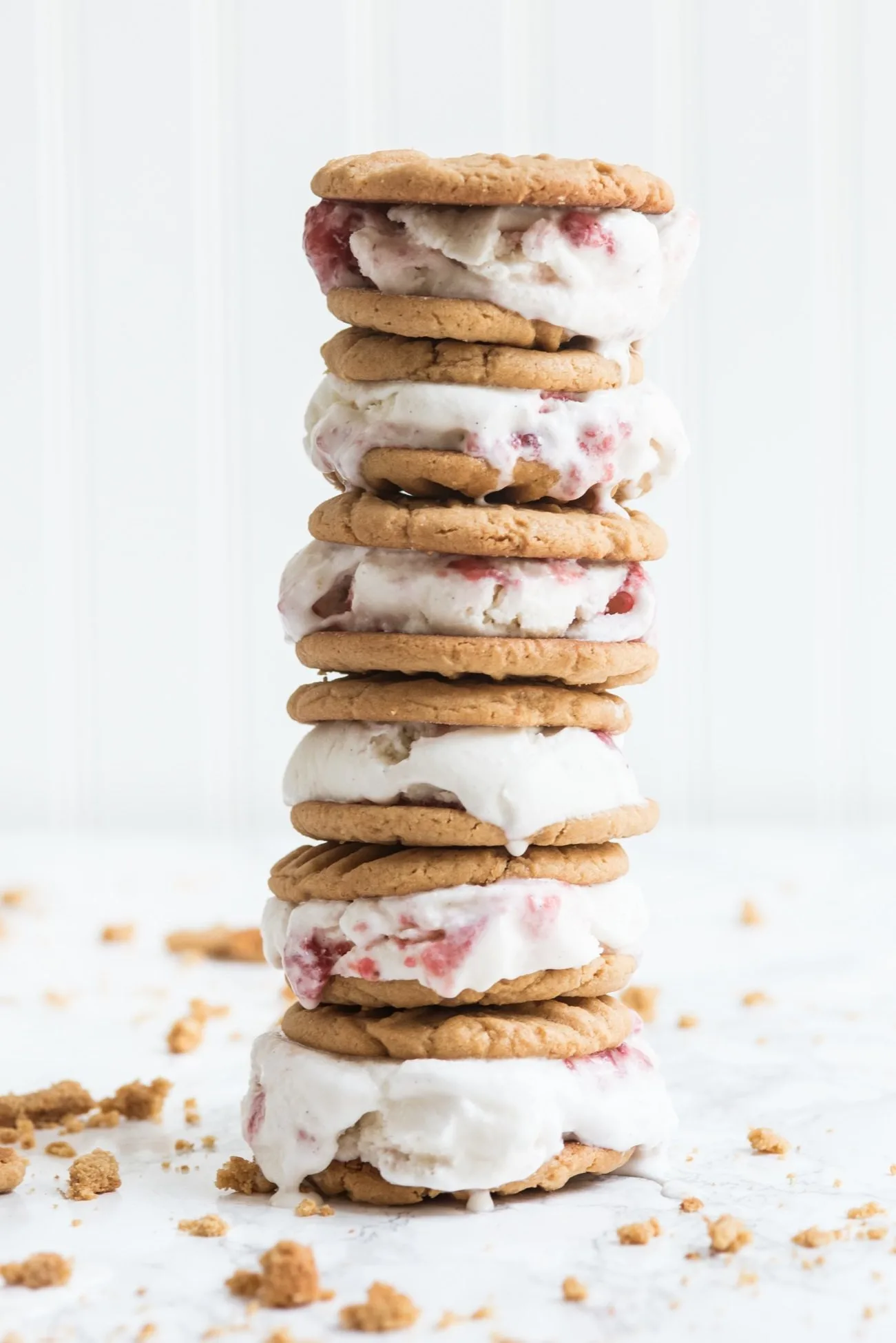 Peanut Butter + Jelly Ice Cream Sandwiches | Summer desserts, homemade ice cream sandwiches, entertaining tips, party ideas and more from @cydconverse