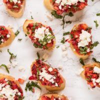 Strawberry Feta Bruschetta