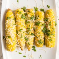 Garlic Parmesan Grilled Corn Recipe
