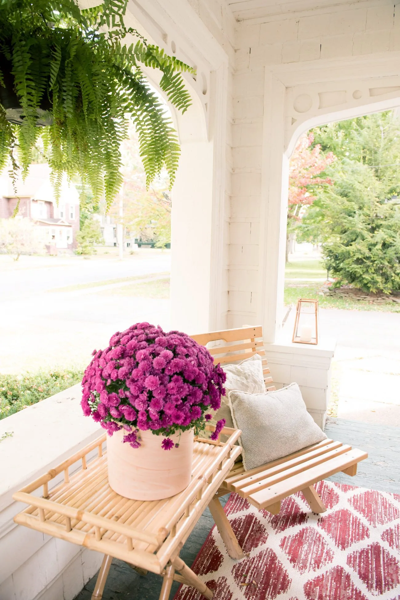 Our Fall Front Porch Decor | Fall decorating ideas, entertaining tips, party ideas and more from @cydconverse