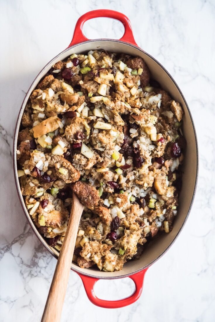 The Best Vegetarian Stuffing Recipe - The Sweetest Occasion