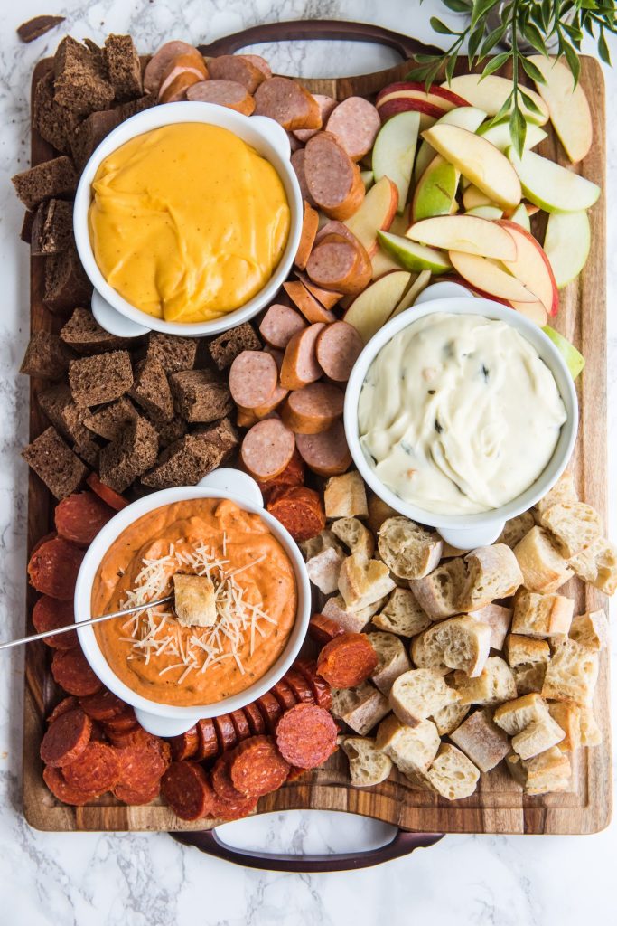 A Trio of Fondue Sauces from @cydconverse + @deltafaucet