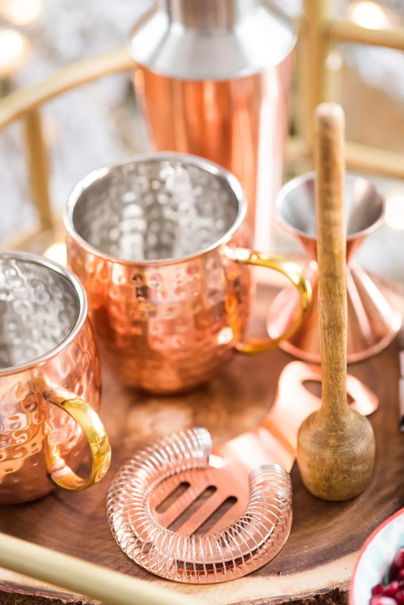 How to Stock the Perfect Holiday Bar Cart