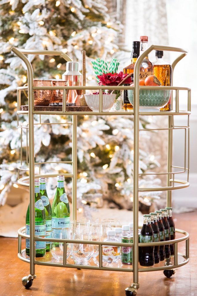 How to Stock the Perfect Holiday Bar Cart