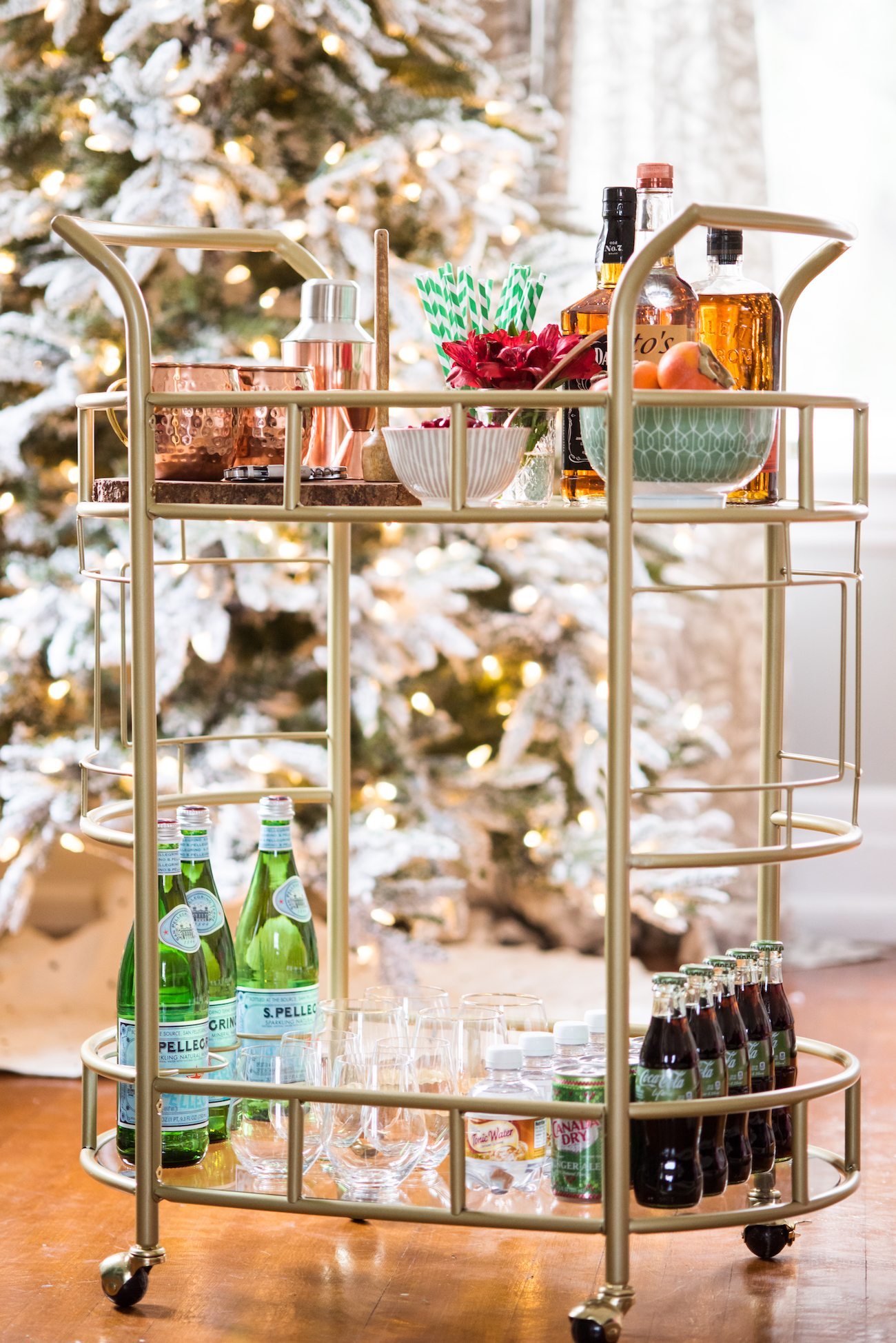 How to Stock the Perfect Holiday Bar Cart - The Sweetest Occasion