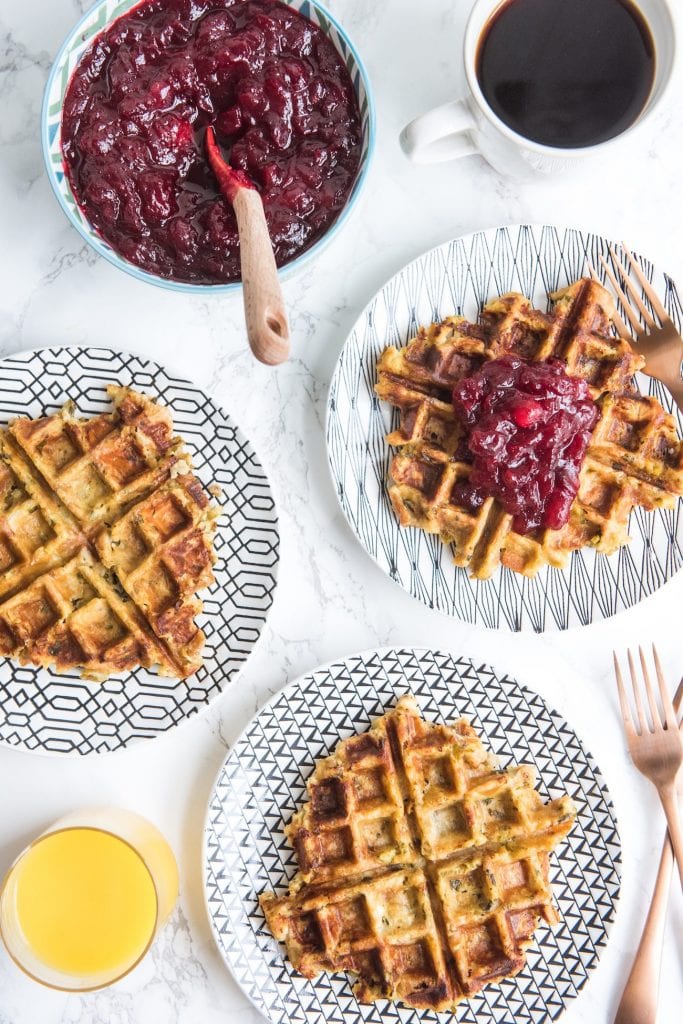 Leftover Stuffing Waffles Recipes | What to do with leftover stuffing, entertaining tips, party ideas, holiday party ideas and more from @cydconverse