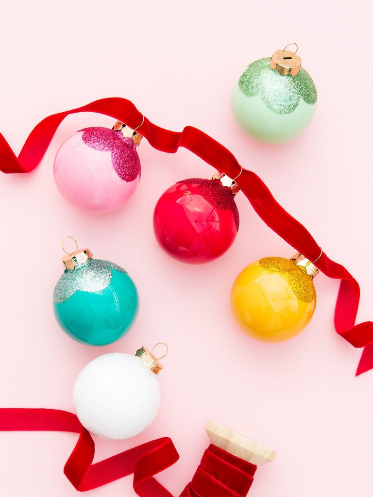 10 Homemade Ornaments You Can Make with Simple Glass Ornaments The Sweetest Occasion