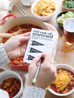 Host a Game Day Chili Cook-Off | Game Day party ideas from @cydconverse and @uber #DesignatedRider