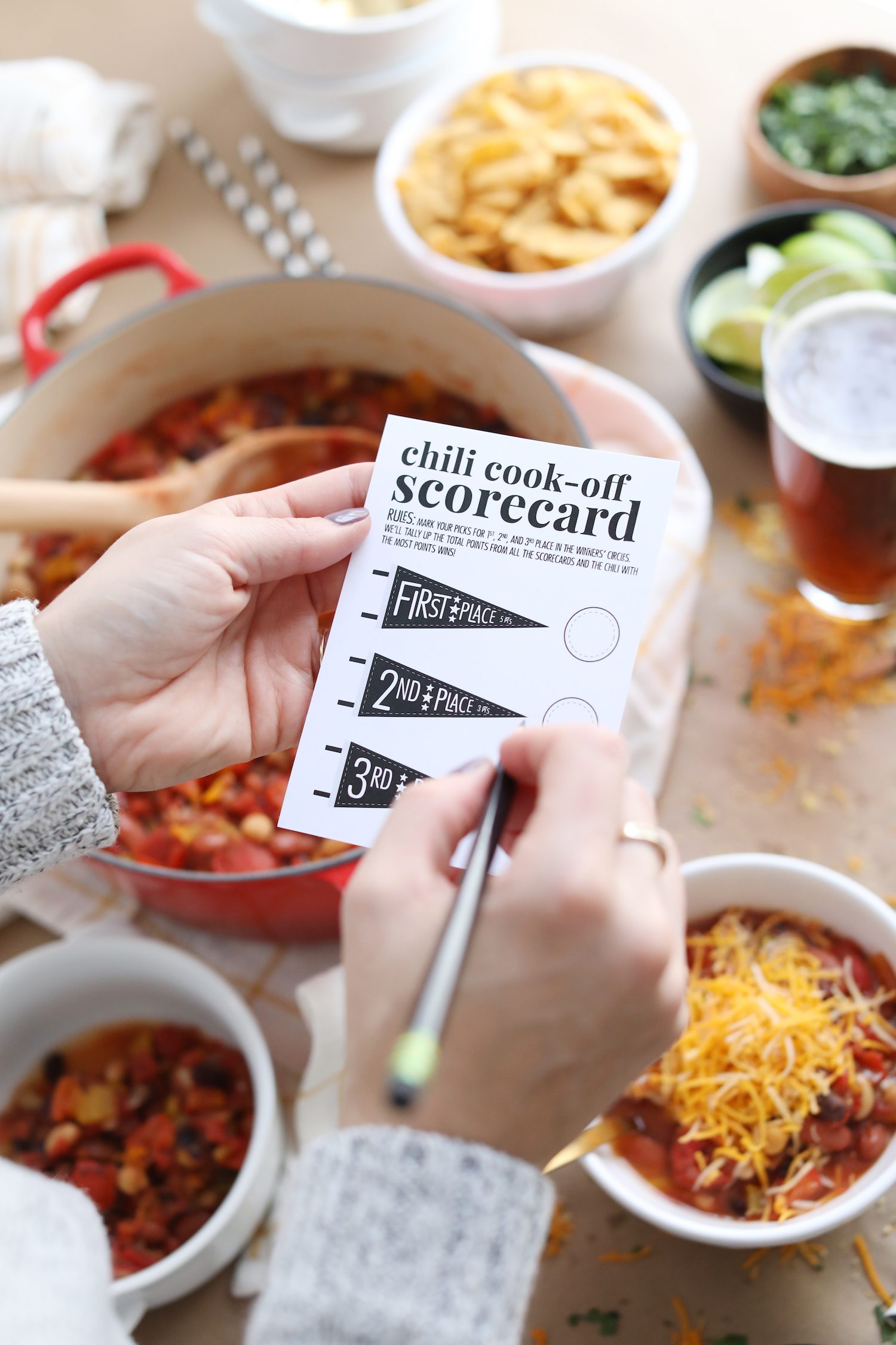 Hosting A Game Day Chili Cook Off The Sweetest Occasion
