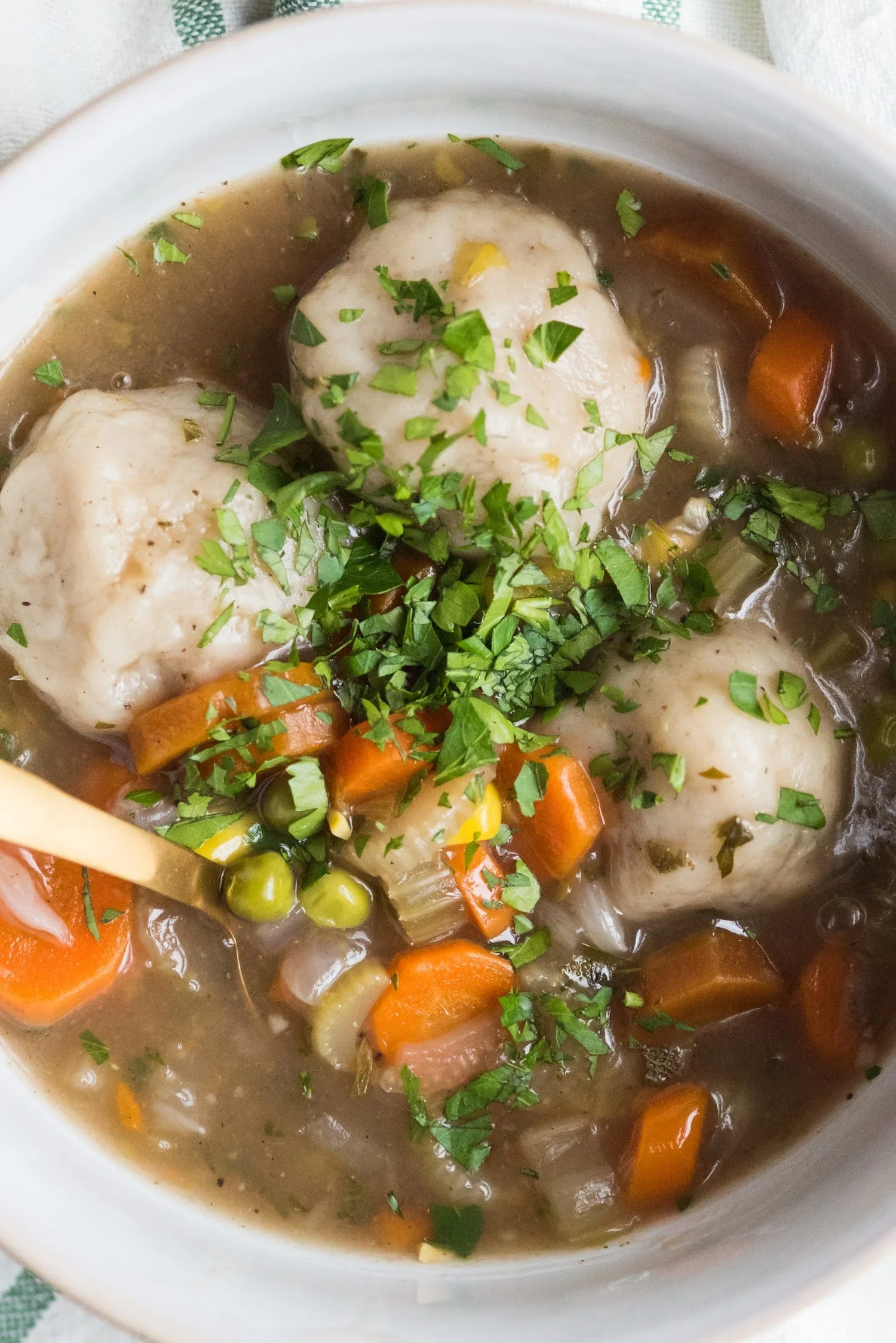 Homemade Veggie Soup with Vegan Dumplings | Entertaining tips, home renovation ideas, vegetarian recipes, party ideas and more from @cydconverse