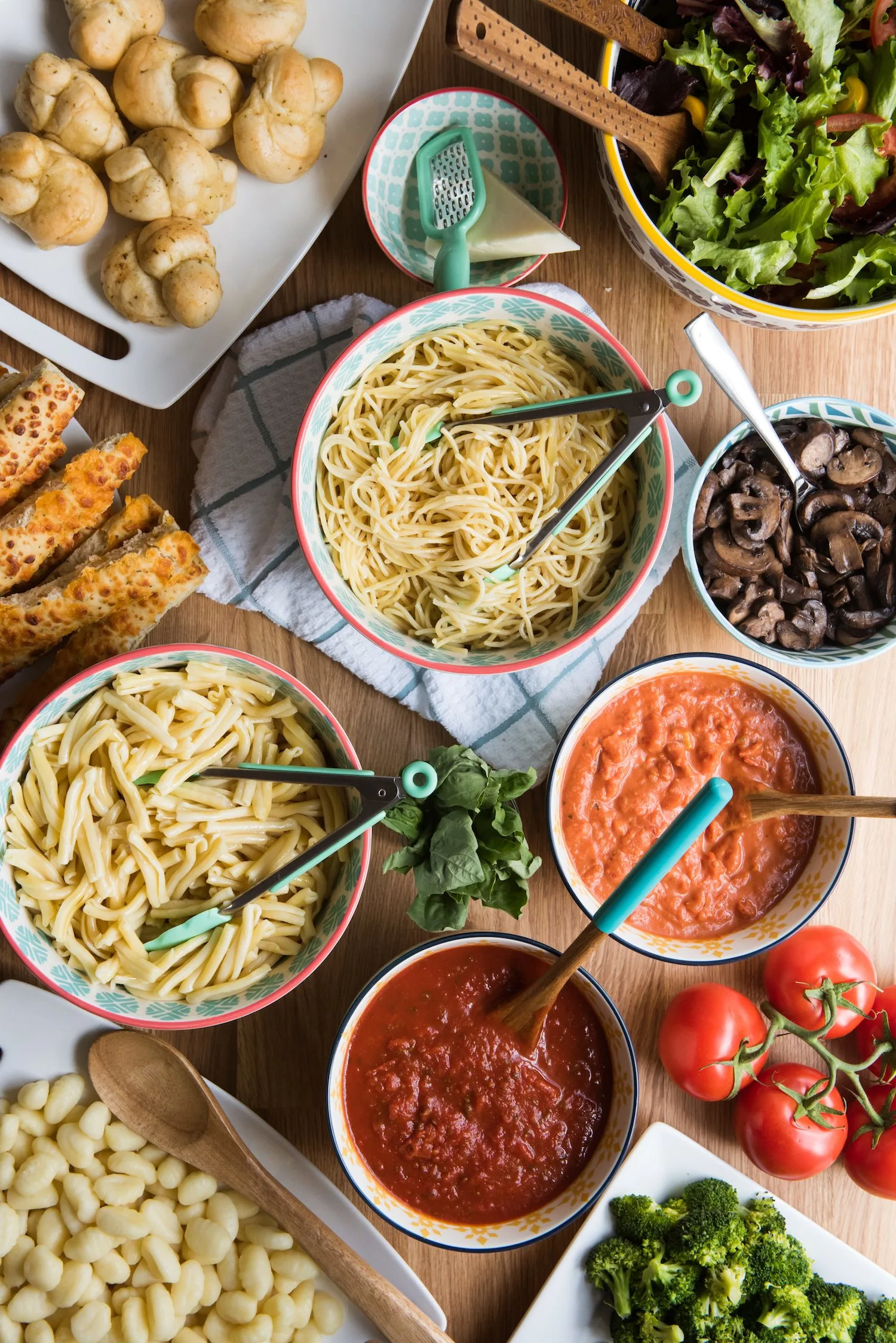 Host an Awesome Dinner Party with a Make Your Own Pasta Bar - The Sweetest  Occasion