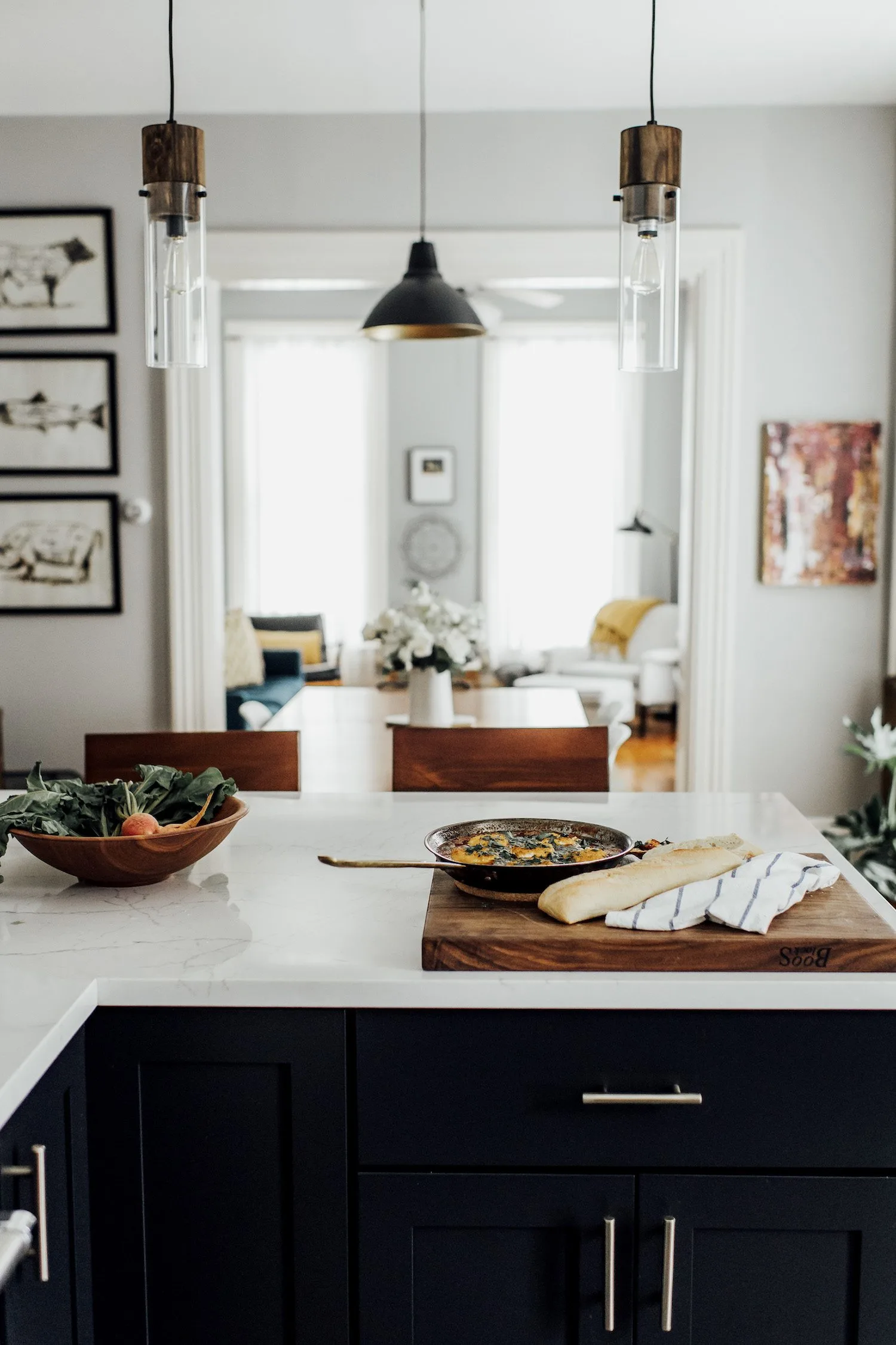 A Modern Boho Kitchen Tour | Small kitchen ideas, entertaining tips, party recipes and more from @cydconverse